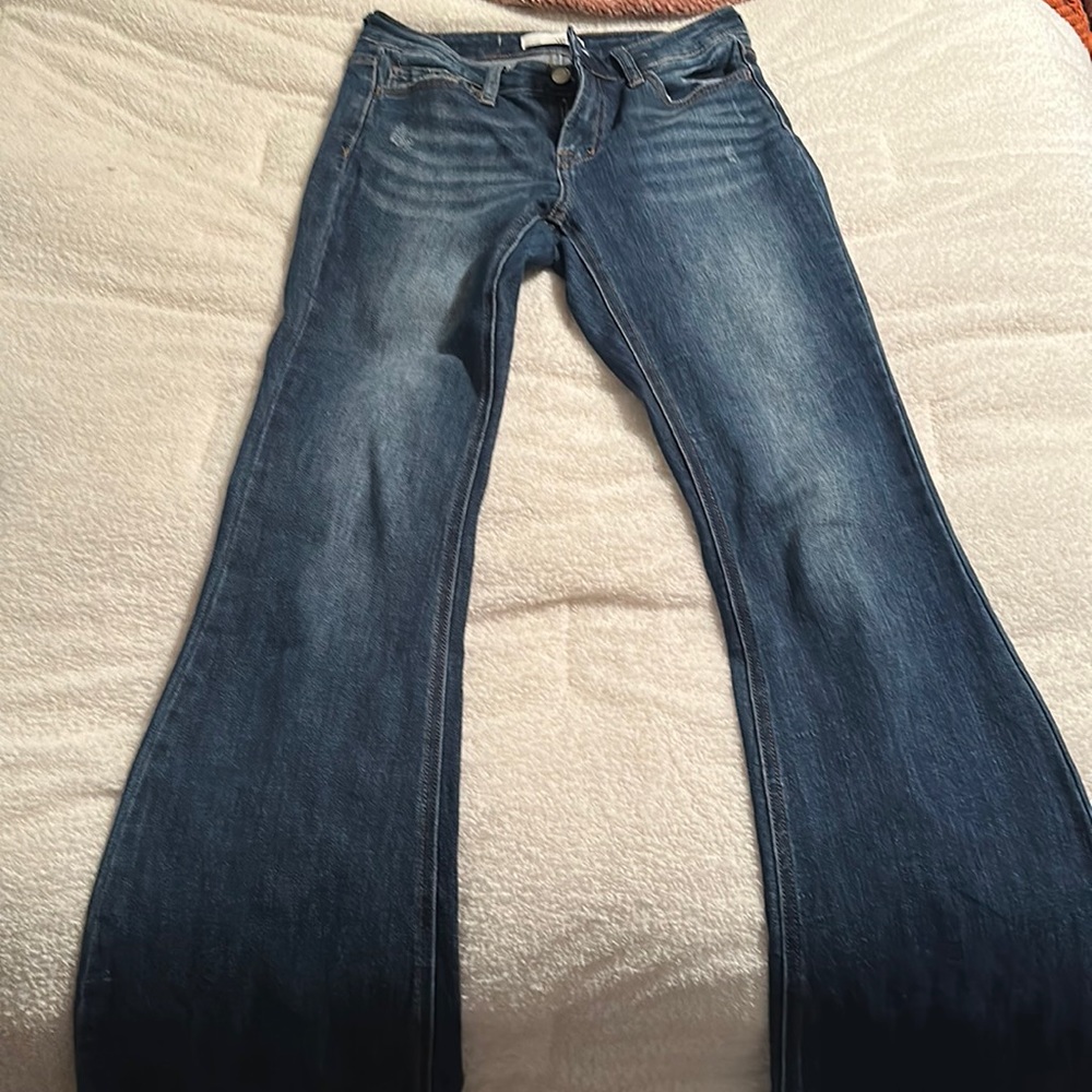 Dark wash bootcut jeans